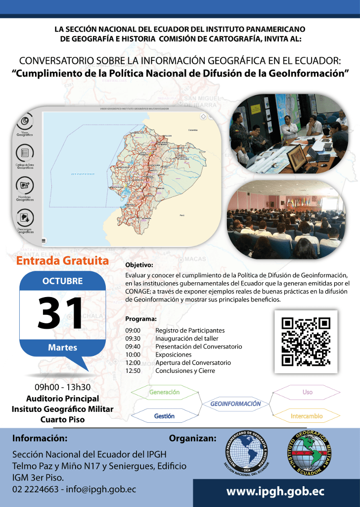 Conversatorio Información Geográfica en el Ecuador